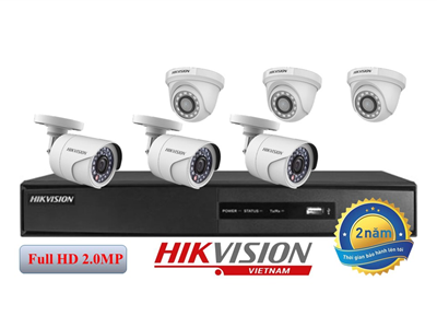 Trọn bộ 6 camera TVI hồng ngoại