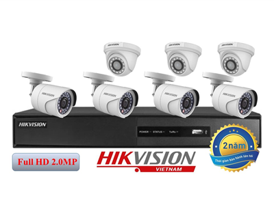 Trọn bộ 7 camera TVI hồng ngoại