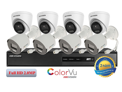 Trọn bộ 8 camera IP- Color